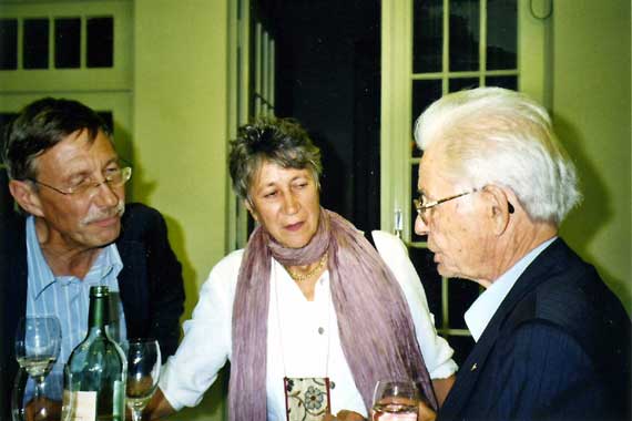 IPPNW conference in Berlin with Barbara H&ouml;vener and Prof Horst Eberhard Richter,
compagnions for more than 30 years for the abolition of all nuclear weapons